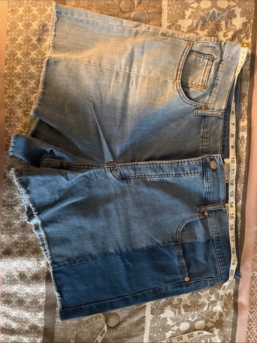 Women’s Blue Denim Shorts by Jessica Simpson - Casual Frayed Hem